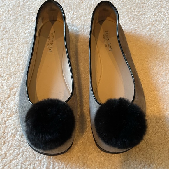 Taryn Rose Barika Sparkle Suede Flats 38 *Made in Italy* - Picture 4 of 8